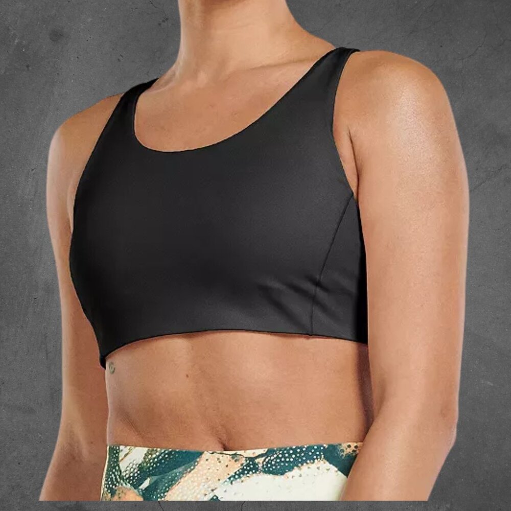 FLX Ascent Medium-Impact Black Sports Bra Supportive Stylish Activewear Workout